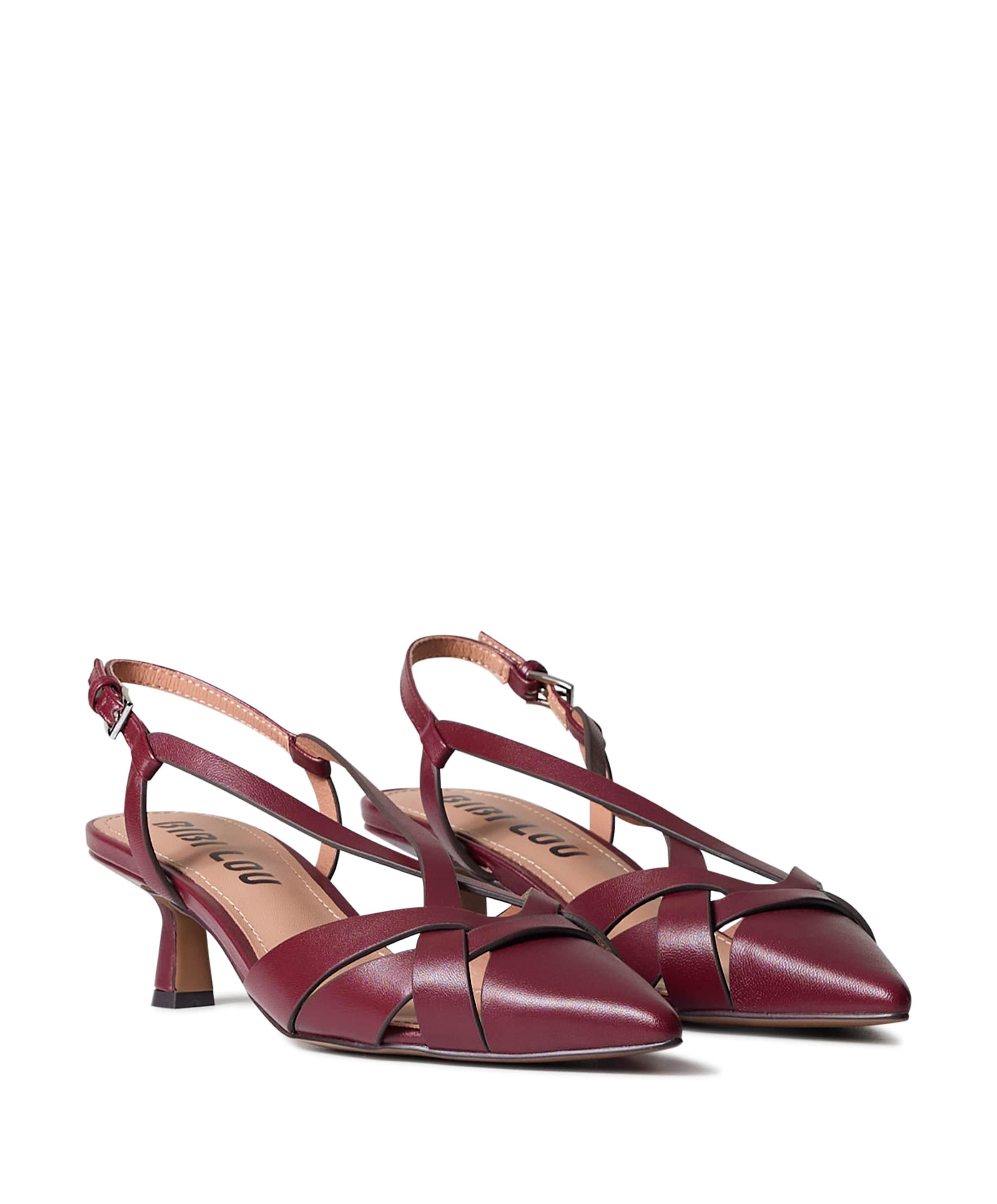 Bibi Lou dames slingbacks bordeaux