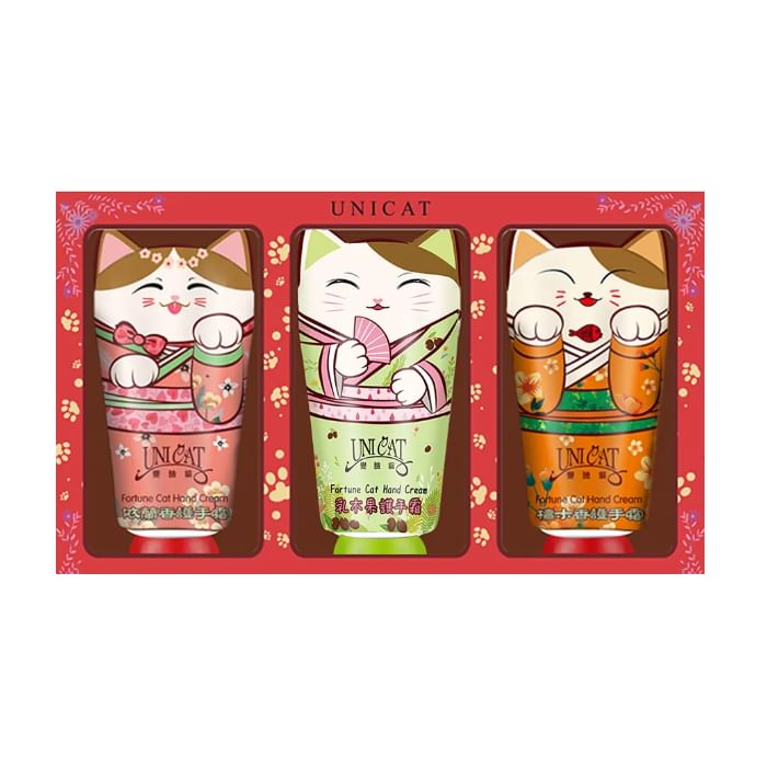 UNICAT - Fortune Cat Handcrème Trio-cadeauset