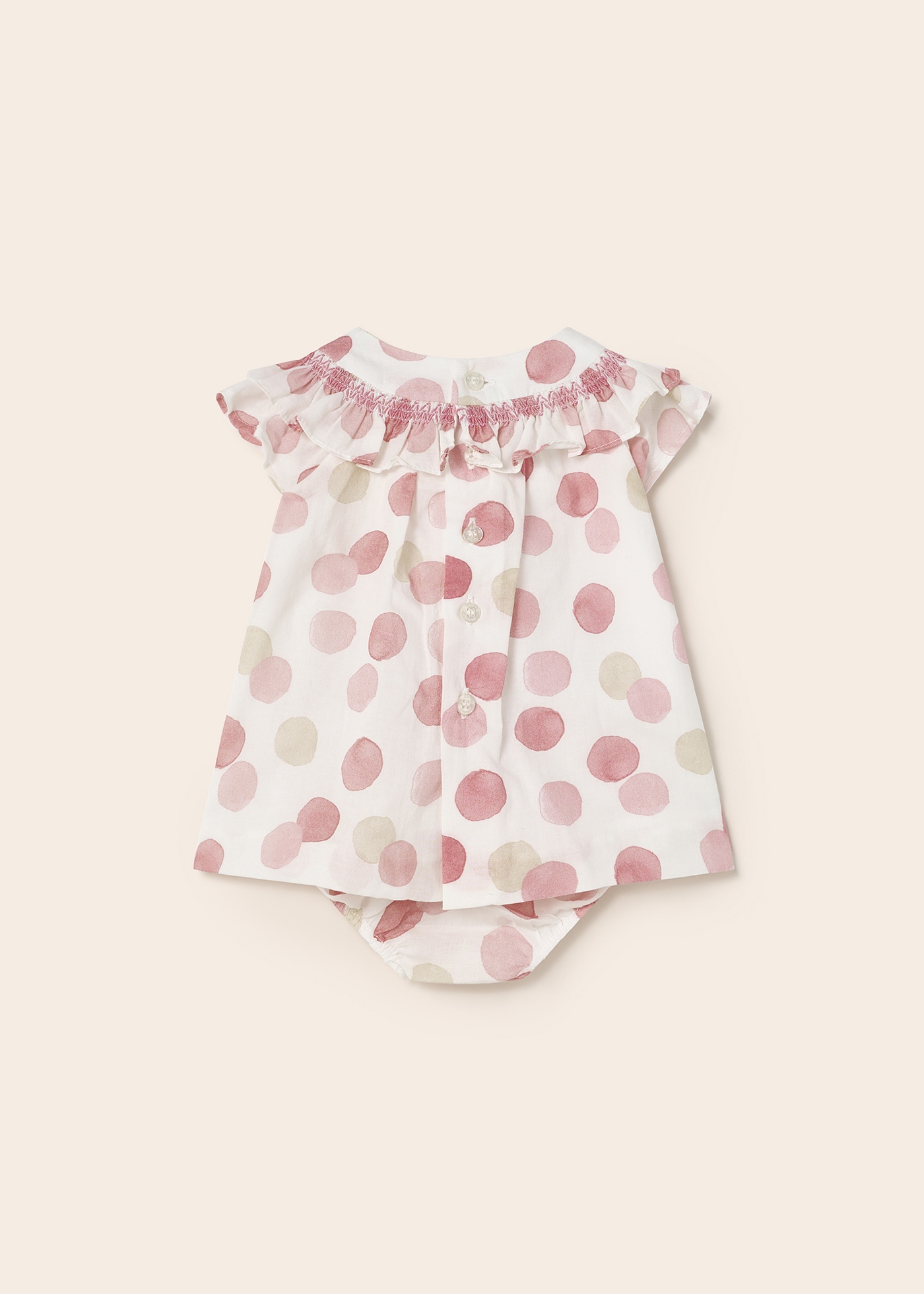 Vestido formal estampado com capa para fralda para recém-nascido