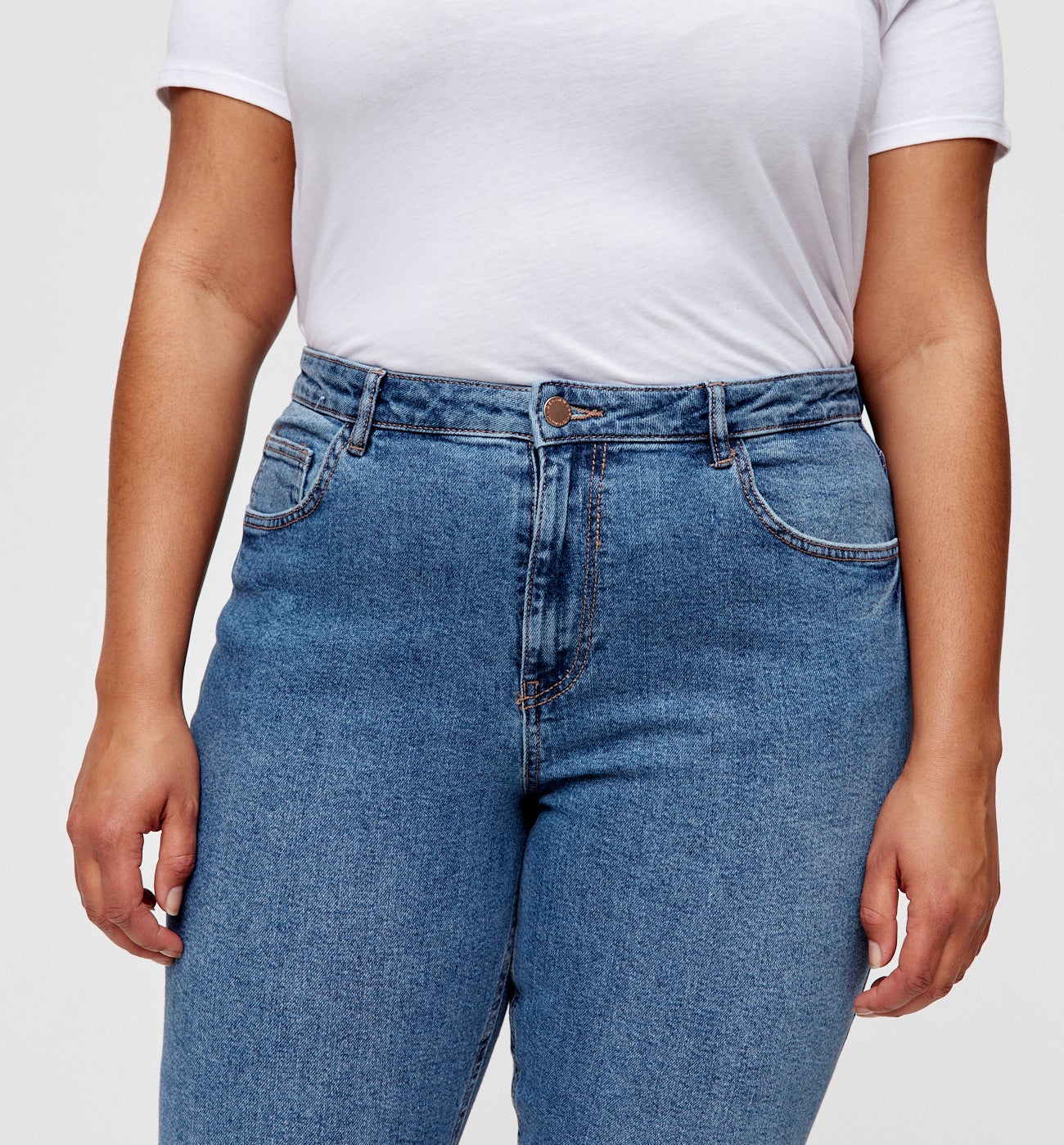 Jean slim cropped Femme GASTON - Jean moyen
