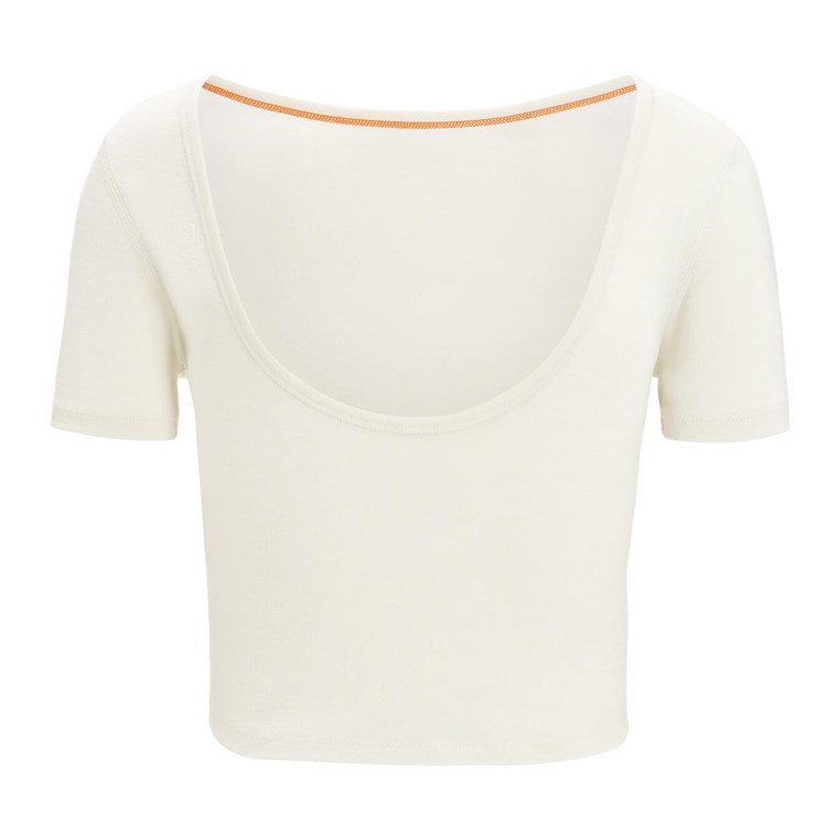 Icebreaker ZoneKnit Scoop Back SS Tee Women Chalk