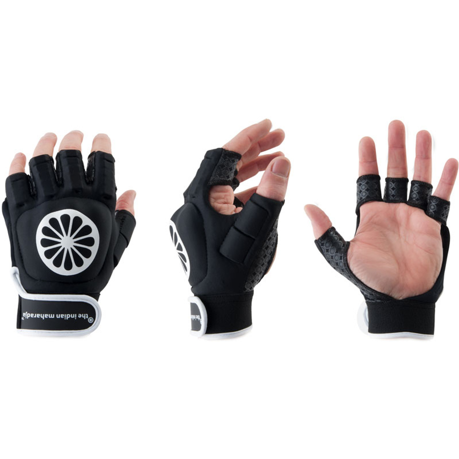 Indian Maharadja Handschoen Halve Vingers Links