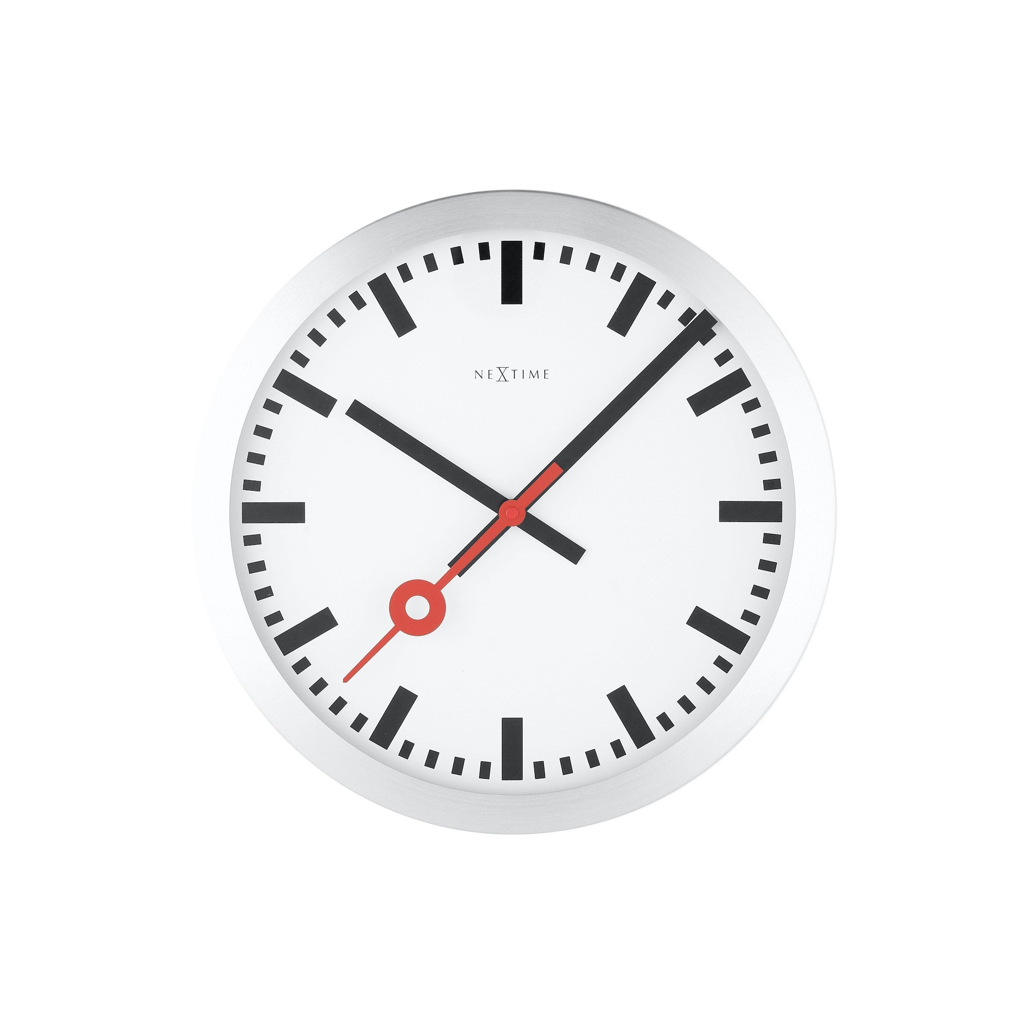 NeXtime Station Wandklok Strepen Ã 19 cm