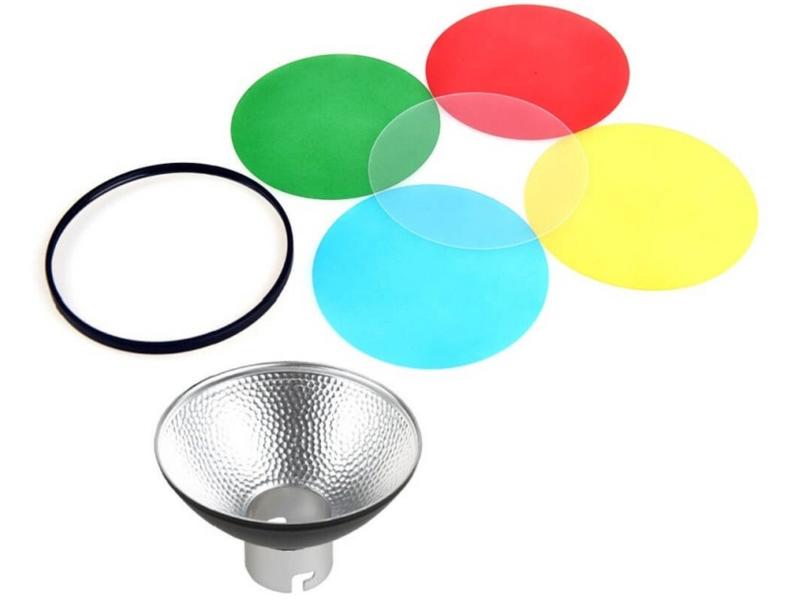Godox Reflektor AD-M Mini Reflektor mit fünf passenden Filterplatten – AD200