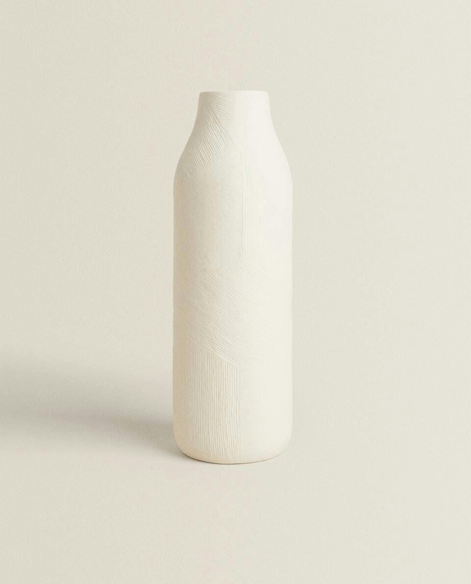 VASO DE CERÂMICA TEXTURIZADA