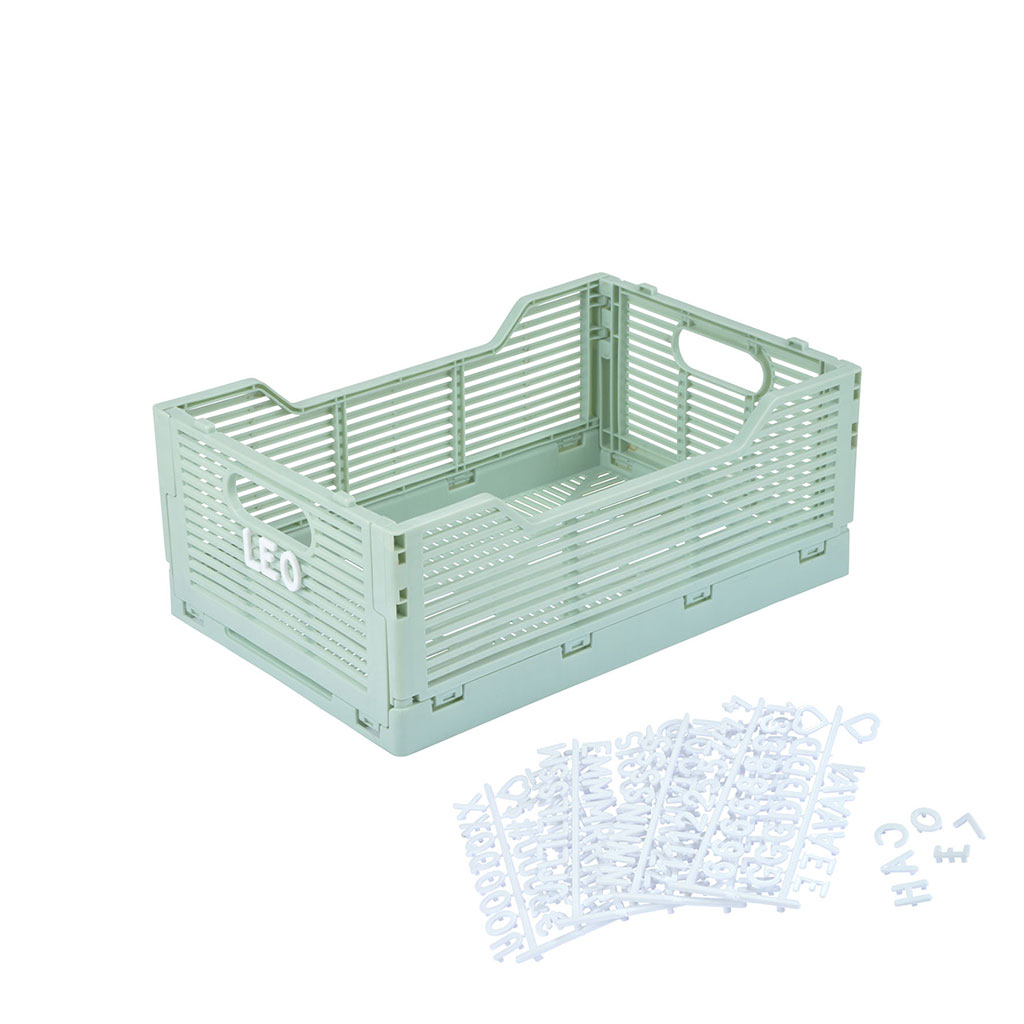 Cagette pliable vert clair 30x20cm