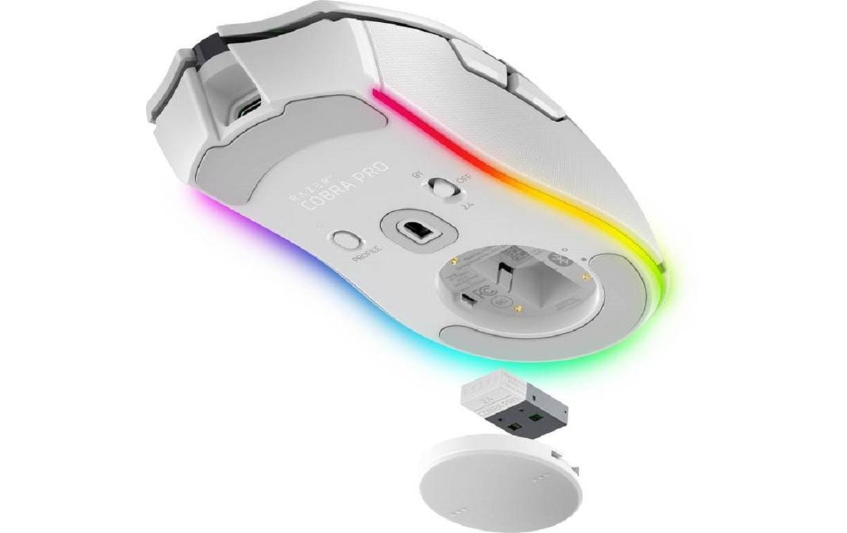 Gaming-Maus Cobra Pro Weiss<br>Kabellose Gaming-Maus mit RGB-Beleuchtung