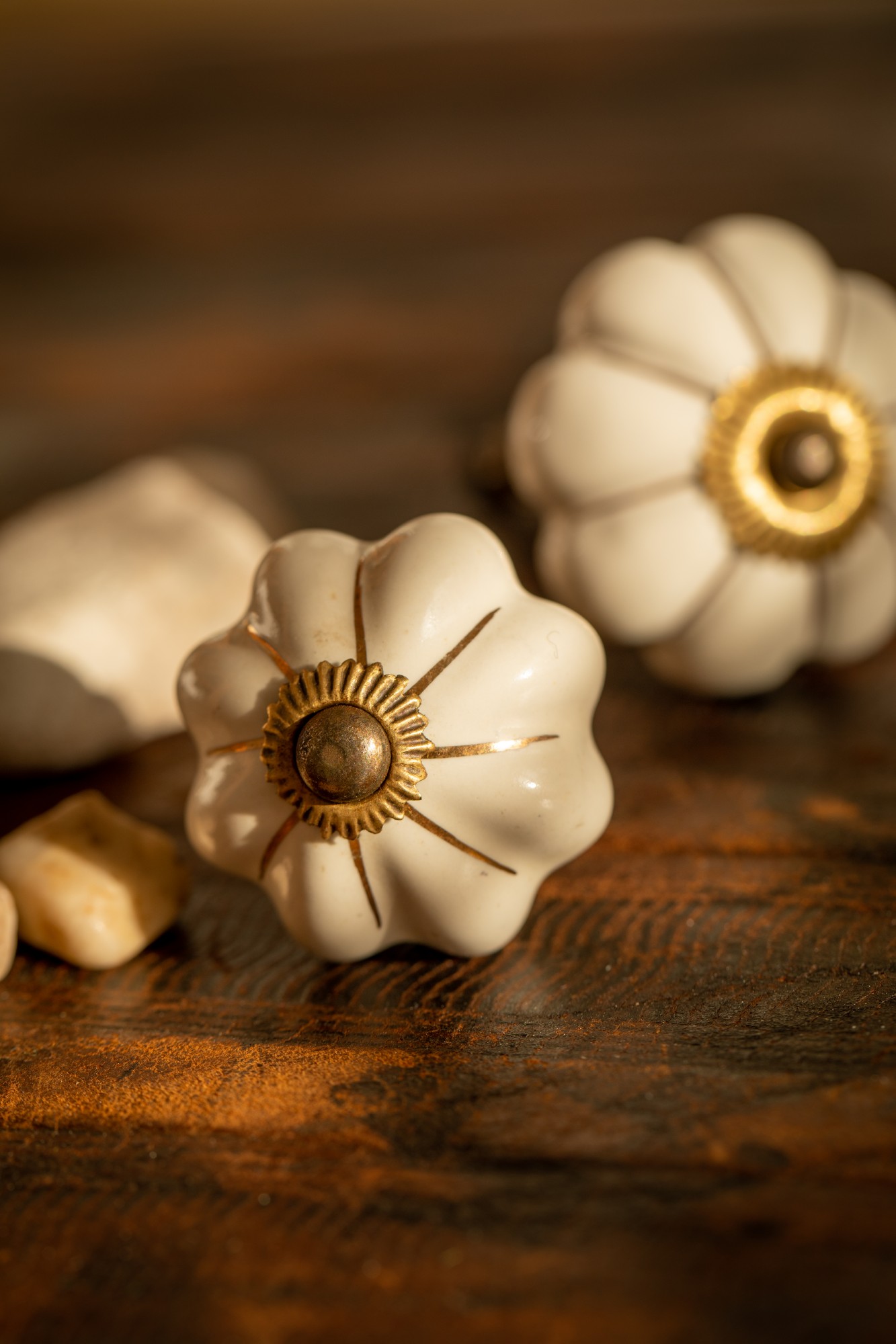 Türknauf 'Blume', beige, Ø 4 cm günstig bestellen