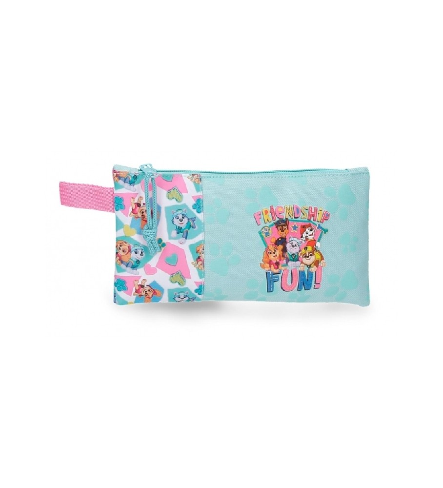 Estojo para lápis Joumma Bags Friendship Fun com três compartimentos, turquesa.