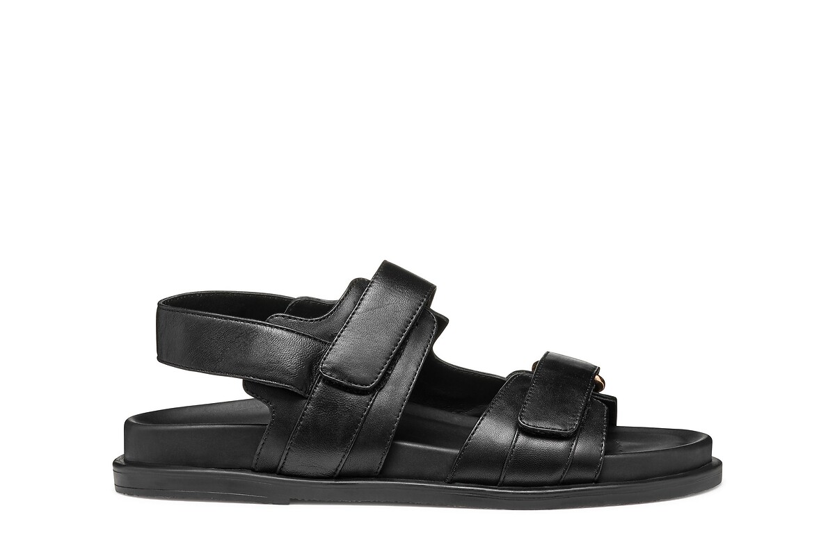 GEOX<br>Sandálias rasteiras de couro Adelash