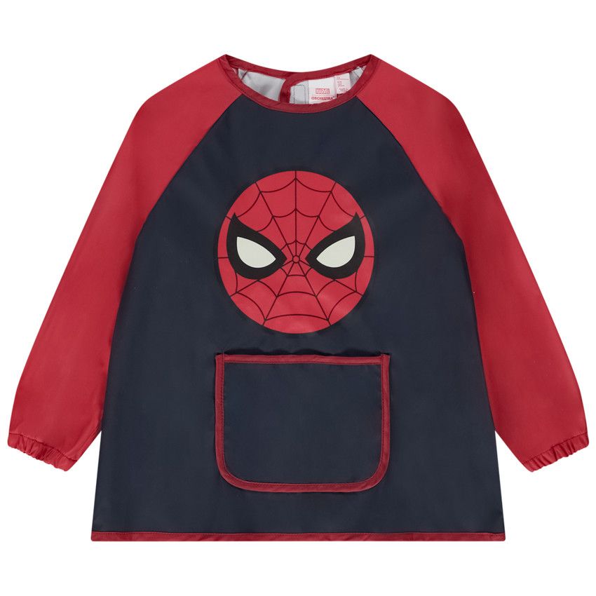 Tablier Spider-Man Marvel avec poche pour garçon - Bleu marine