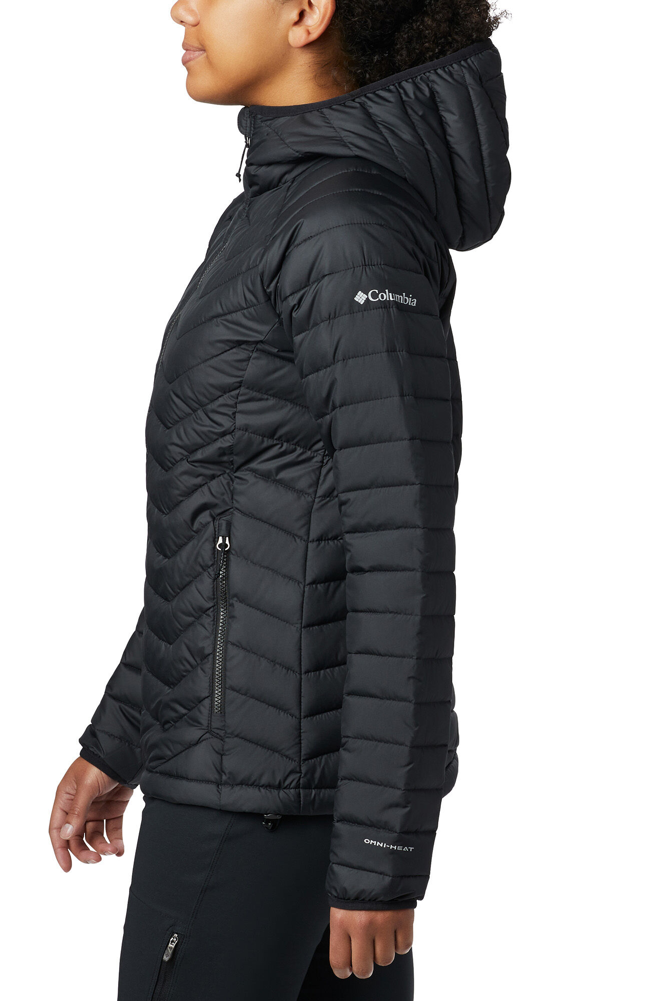 Jaqueta com capuz Columbia Powder Lite™ feminina - Preta
