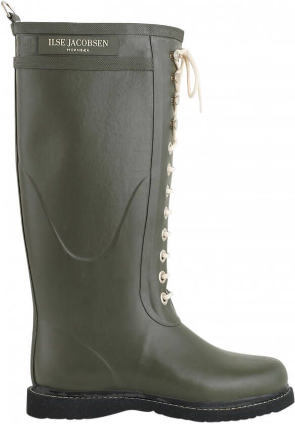 Ilse Jacobsen Long Rubberboot Regenlaars Dames Middenkaki