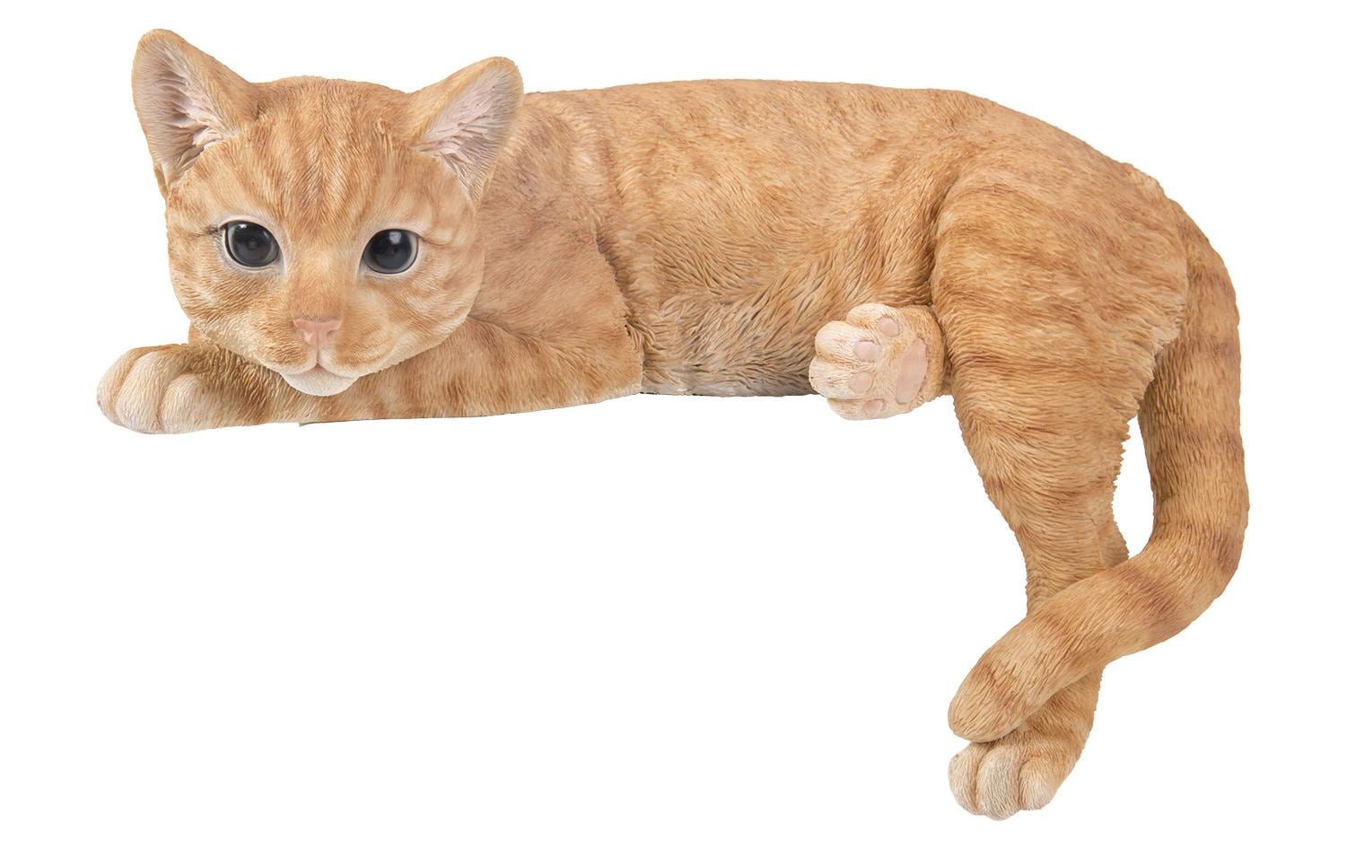 Dekofigur Katze Ginger liegendSüsse Tiere für den Garten