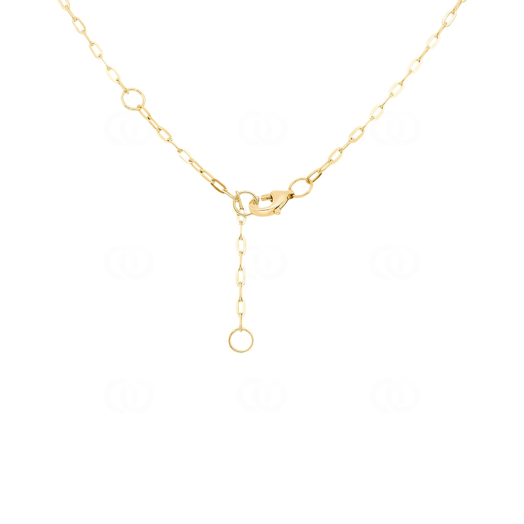 Collier mit Anhänger 750/18 K Gelbgold Evil Eye mit Edelsteinen