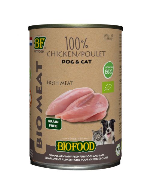 Bf Organic 100% Kip - Hondenvoer