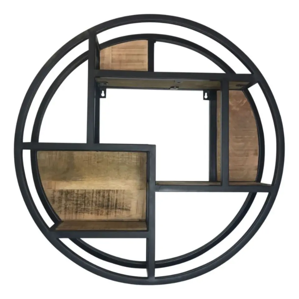 Furndea Orianna wandrek industrieel rond naturel - 16x75⌀ cm