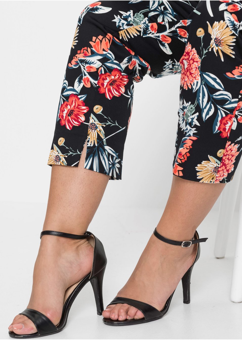 Pantalon extensible 7/8, imprimé