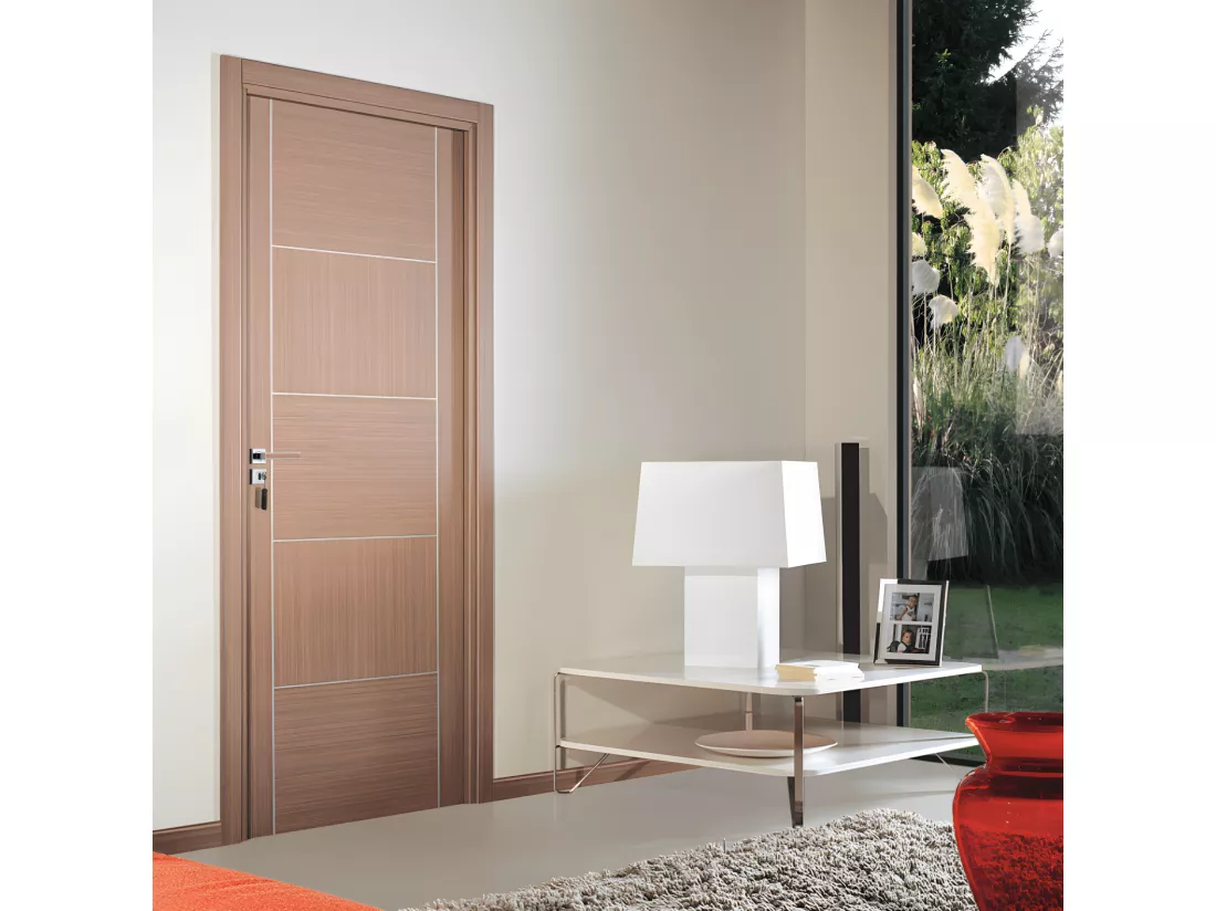 Bloc-porte pose fin de chantier collection Premium Casoar, H.204 x l.73 cm, aspect chêne gris, réversible