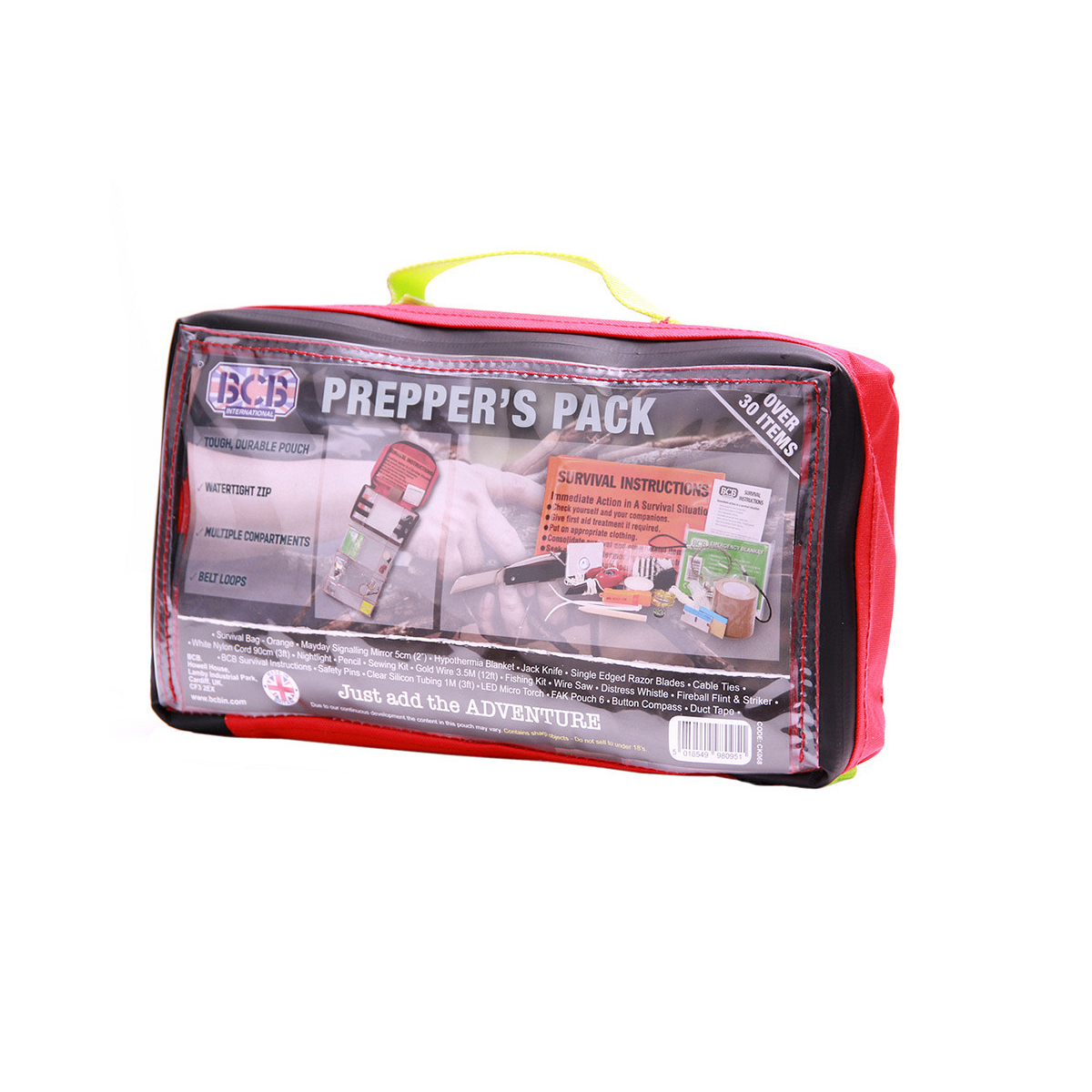 Bushcraft bcb noodpakket – preppers pack