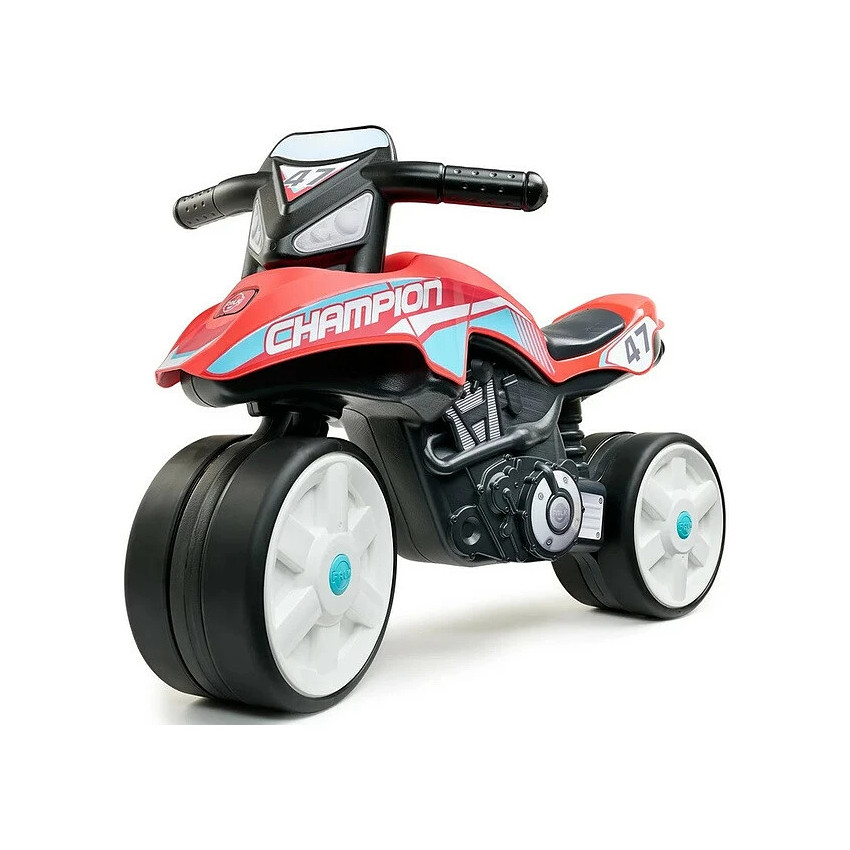 Porteur moto Champion avec roues silencieuses rouge