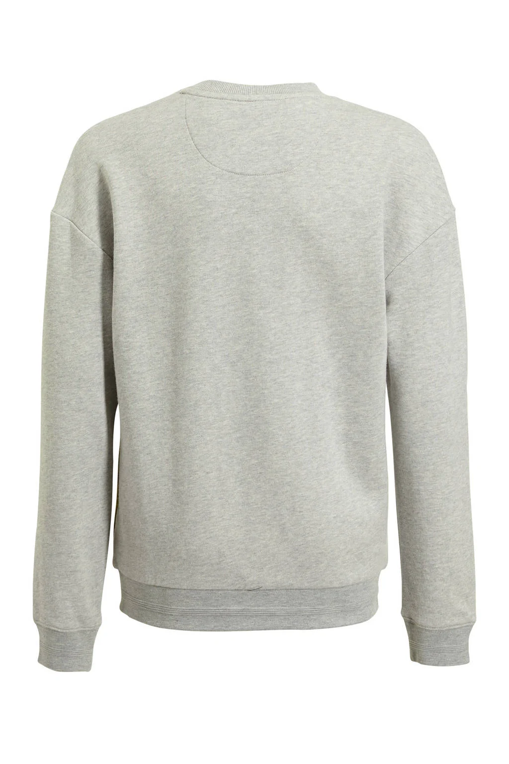 Me & My Monkey sweater Richard met printopdruk grijs melange