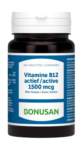 Bonusan Vit B12 Actief 1500 Be 180 tabletten