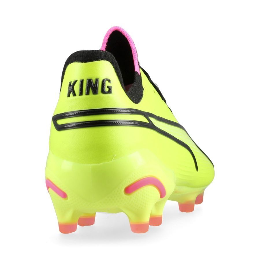 PUMA King Ultimate FG/AG Phenomenal - Electric Lime/Noir/Poison Pink Femme
