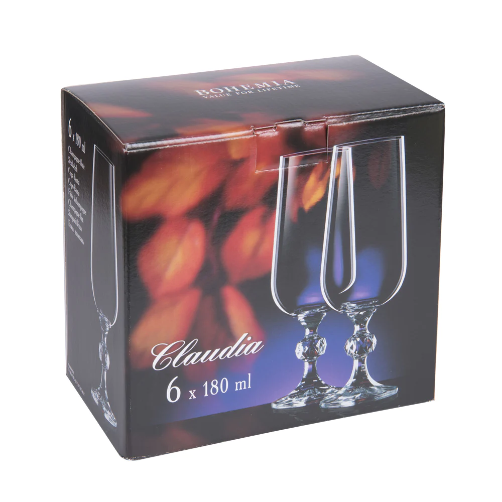 Flûte à Champagne Claudia Panto 18 cl (lot de 6) Table passion