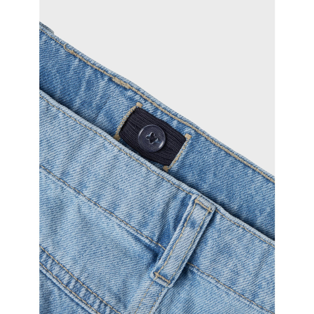 Køb Name It Medium Blue Denim Bella Skater Shorts