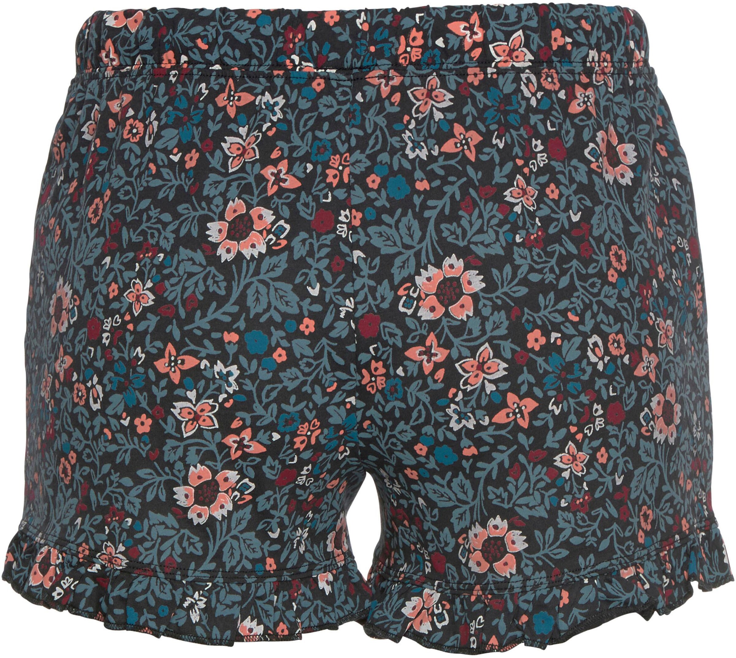 s.Oliver Schlafshorts in petrol-geblümt