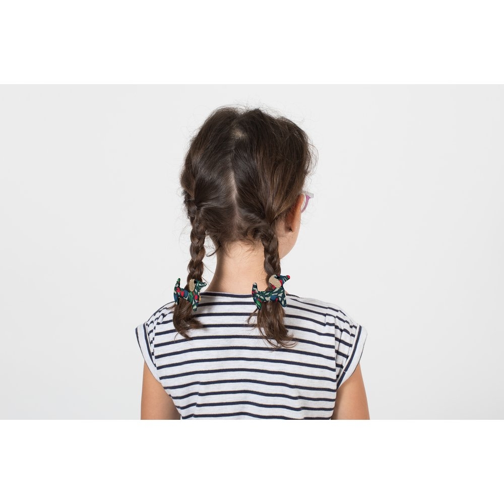 Barrette Basset Tulipes