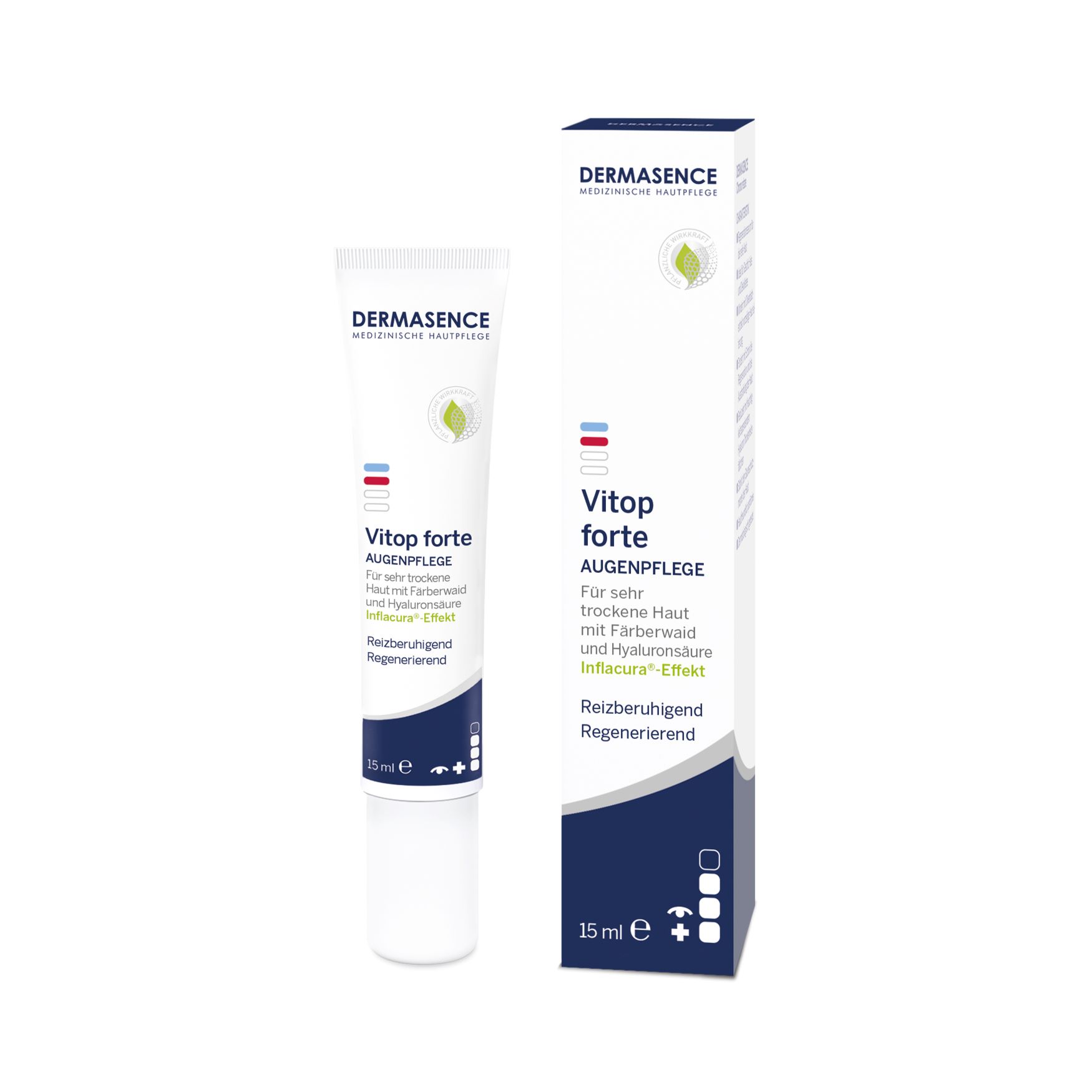 DERMASENCE Vitop forte Augencreme<br>15 ml, Dispenser, Creme