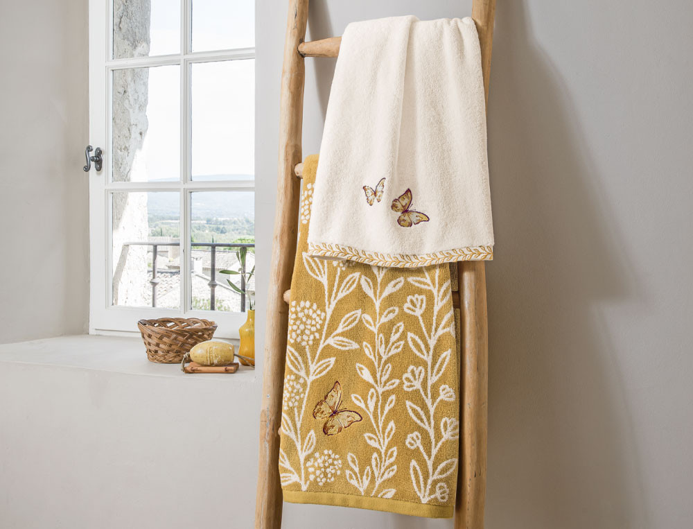 Serviette de bain-De fleur en fleur