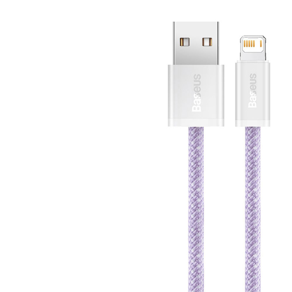 (1m) 20W Dynamic USB auf Lightning Nylon Ladekabel Fast Charging Datenkabel - Lila