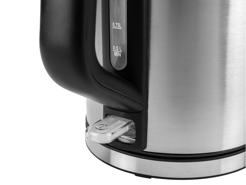 FURBER Wasserkocher Premium 1.5 l, Edelstahl Edelstahl Wasserkocher mit grosser Deckelöffnung