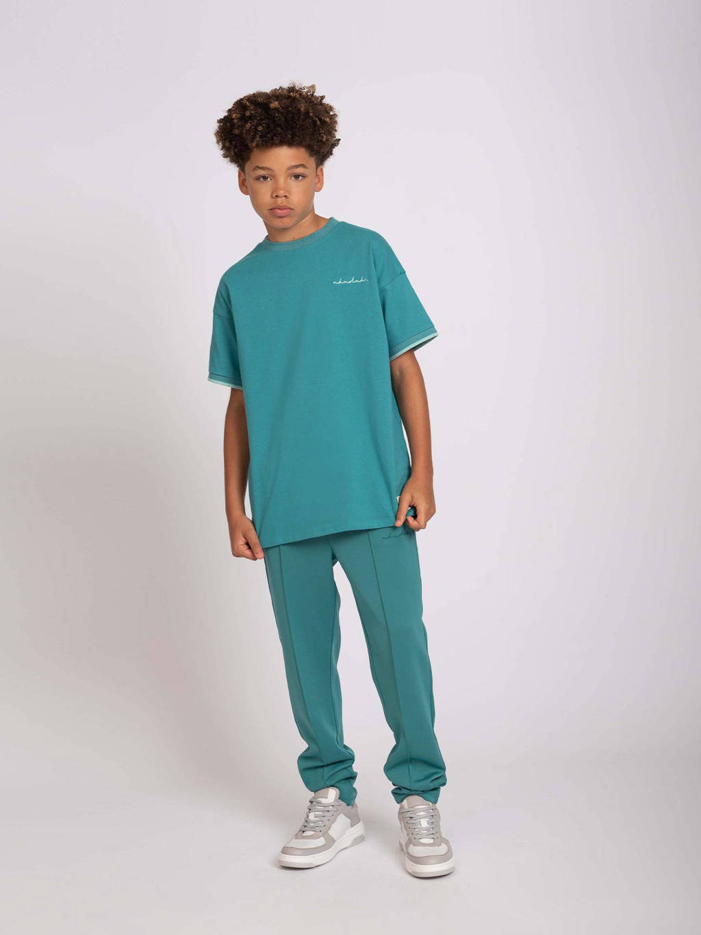 NIK&NIK T-shirt Label zeegroen