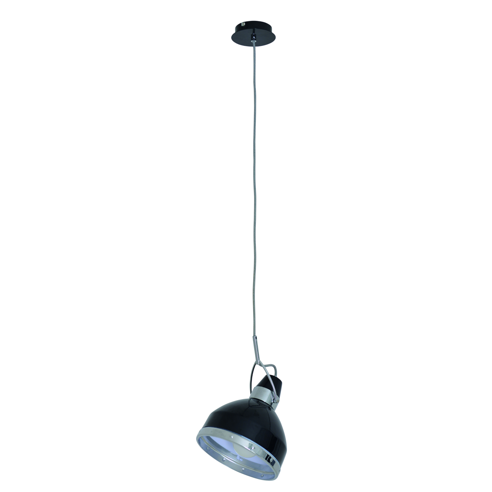 Deko-Pendelleuchte COTTAGE - schwarz - Metall