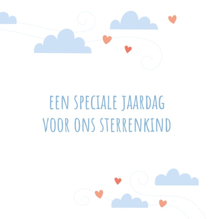 Kleine Vlindervoetjes | Condoleancekaart | 1 jaar geleden