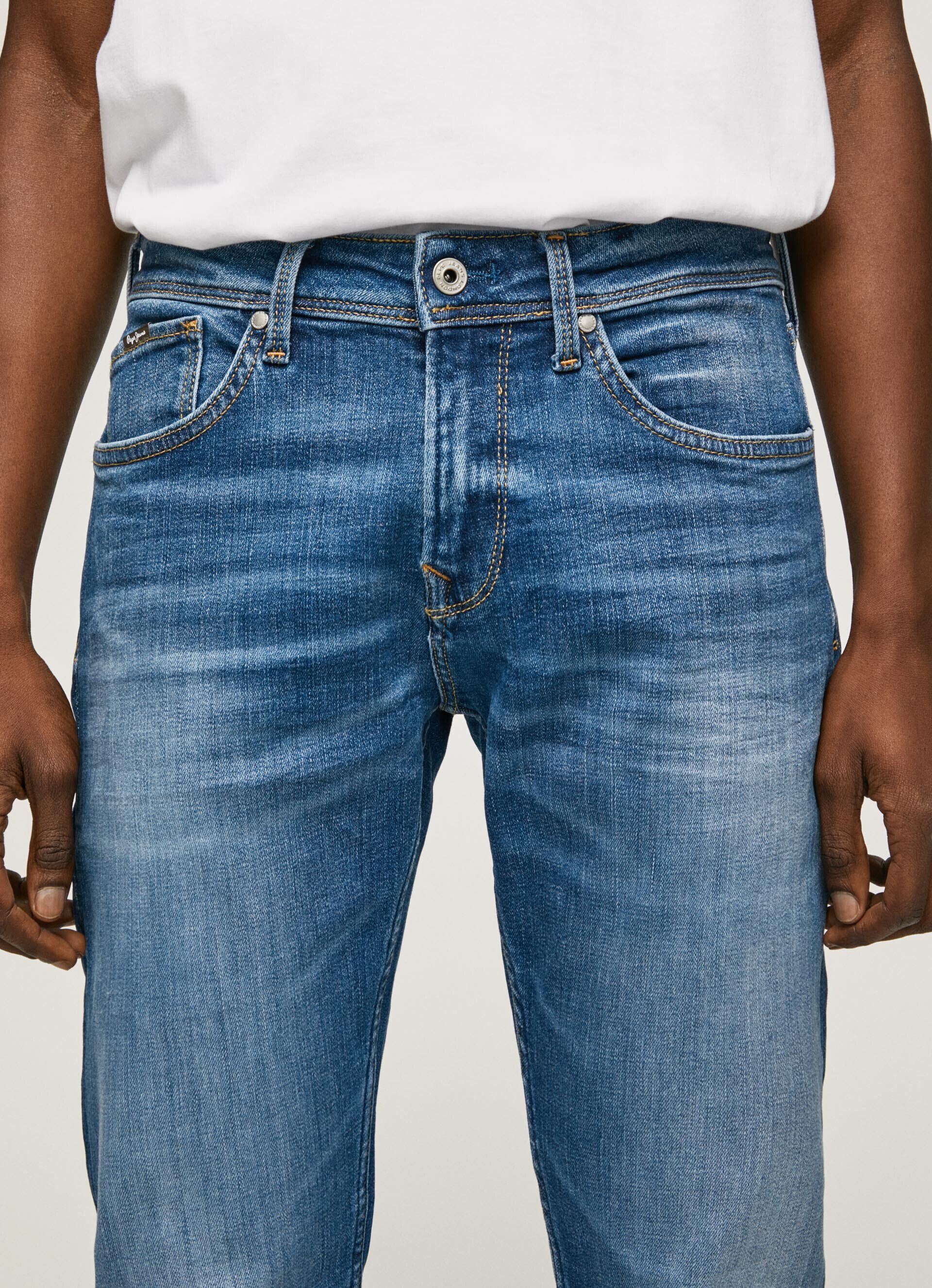 Calça jeans skinny de cintura baixa Jean Finsbury Fit - jeans