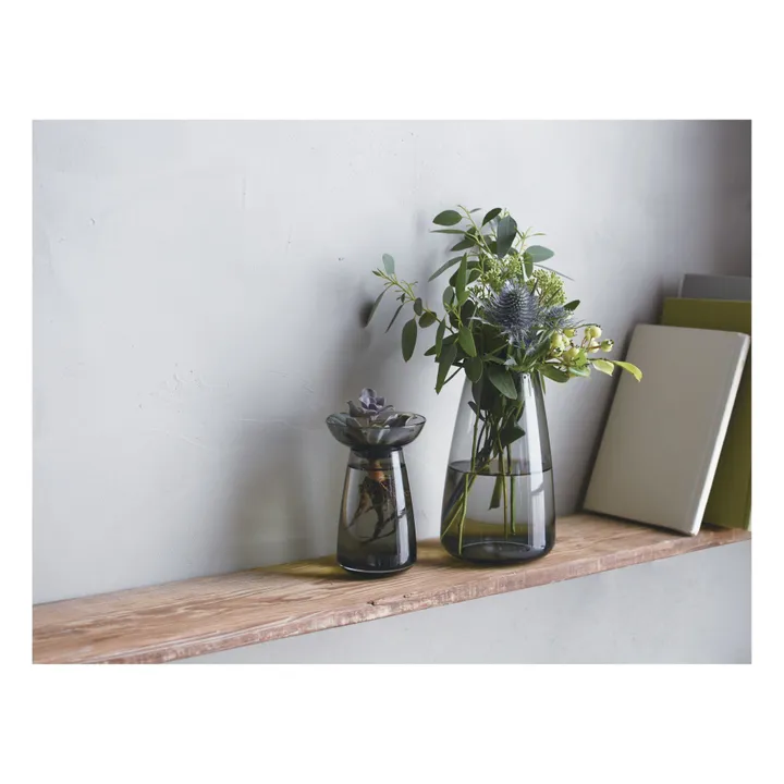 Kinto Vase en verre Aquaculture | Gris