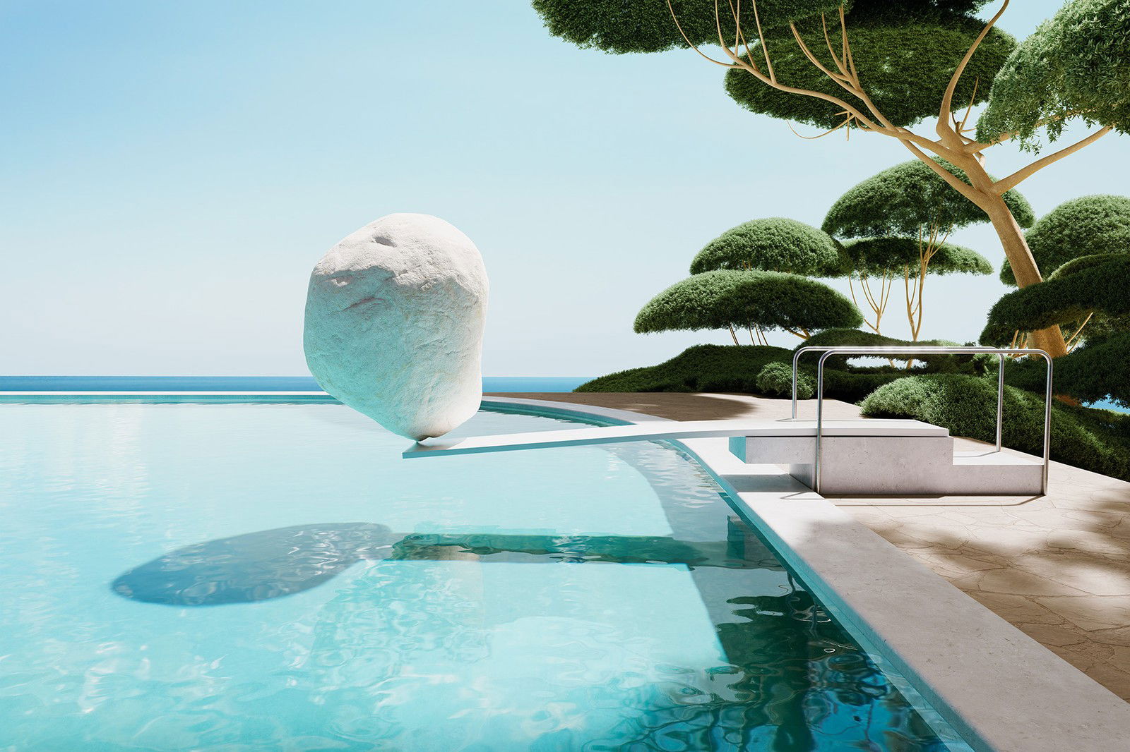Poolside  Repose by Paul Milinski - Limited Edition. Edition of: 150. Signed.