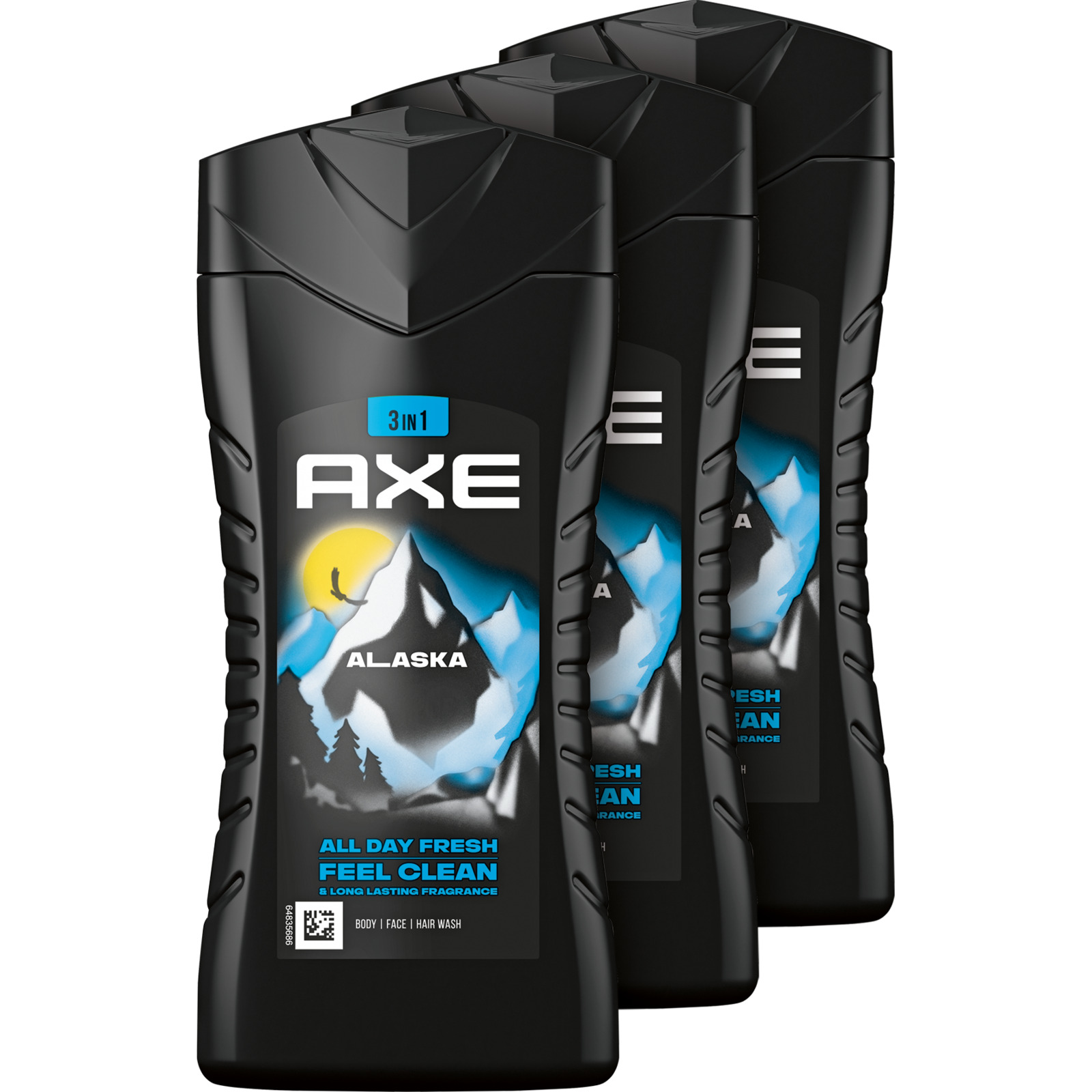 Axe 3in1 Duschgel Alaska All Day Fresh 3 x 250 ml