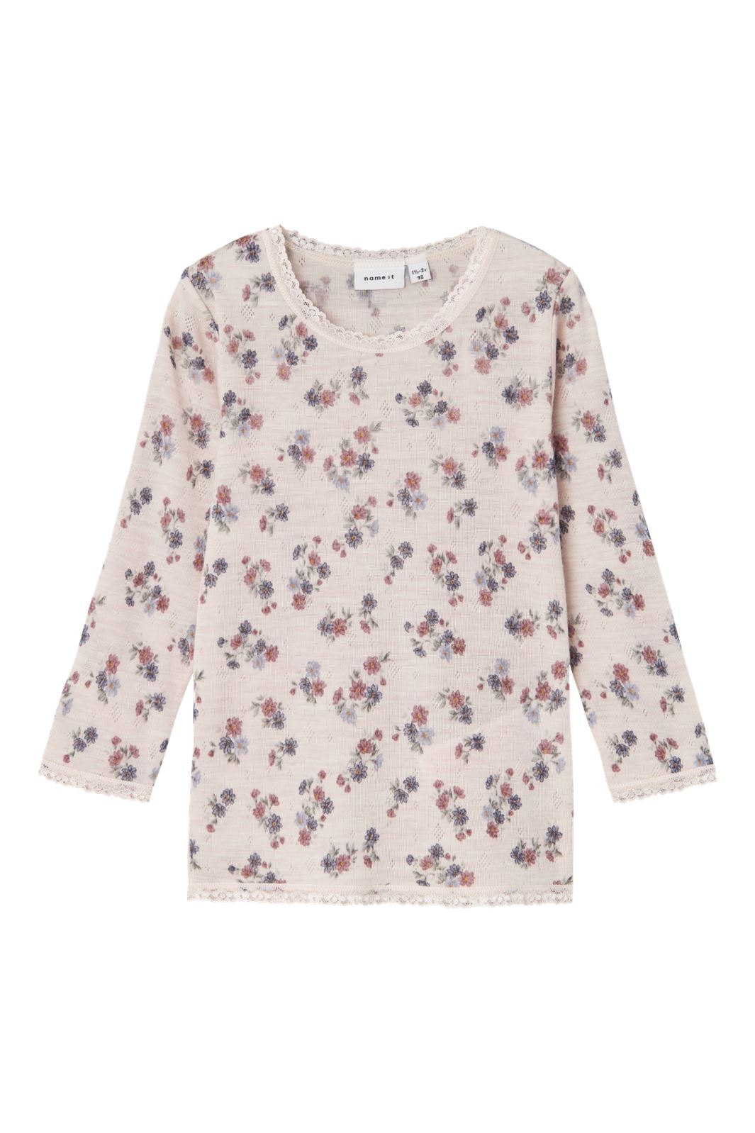 Name It Nmfwang Wool Needle Ls Top 4475041 lilac ash aop