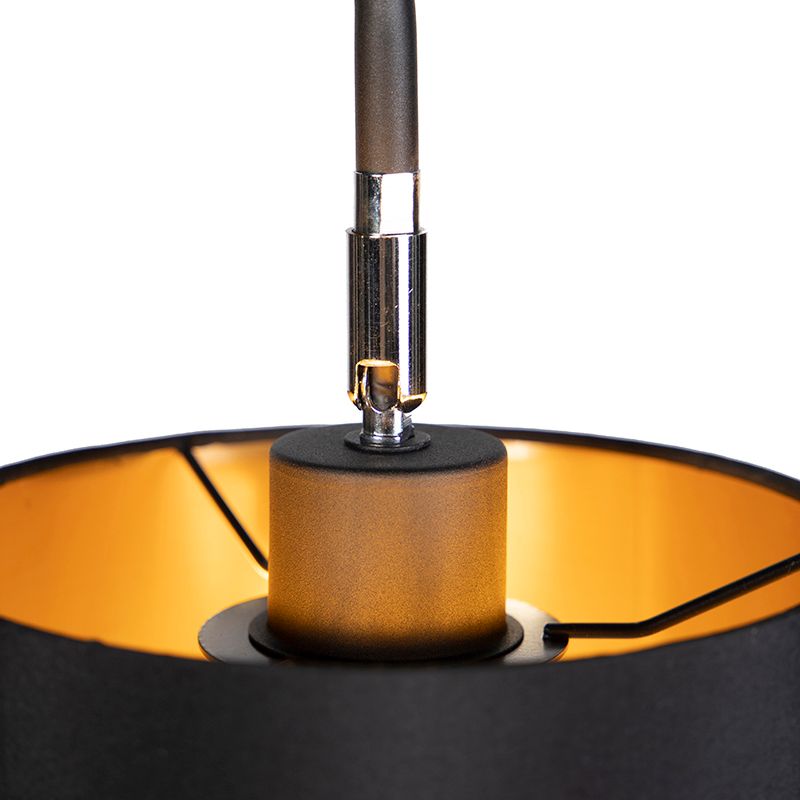 Smart vloerlamp zwart incl. wifi A60 lichtbron - Lofty