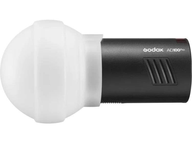 Godox AK-R22 Streukuppel Dieser kompakte, faltbare Softbox-Diffusor wurde für die Verwendung mit kompakten Rundkopfblitzen wie dem AD100Pro, AD200Pro mit dem H200R-Kopf und den V1-Kamerablitzen entwickelt