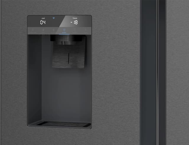 Siemens Side-by-side KF96DPXEA (Sort rustfrit stål)