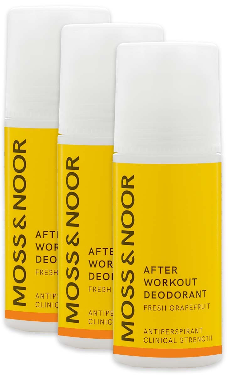 After Workout Roll-On Deodorant Fresh Grapefruit 3stk (Verdi 387,-)