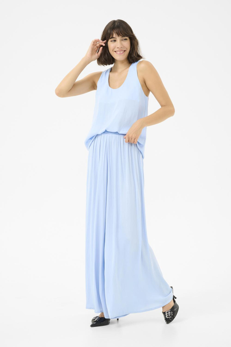 Kaffe blauwe dames top