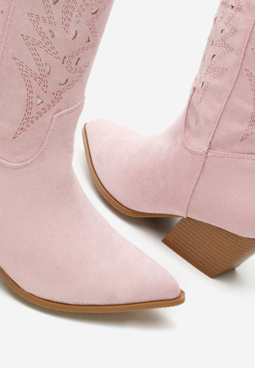 Bottes cowboy femme mauves Indaia
